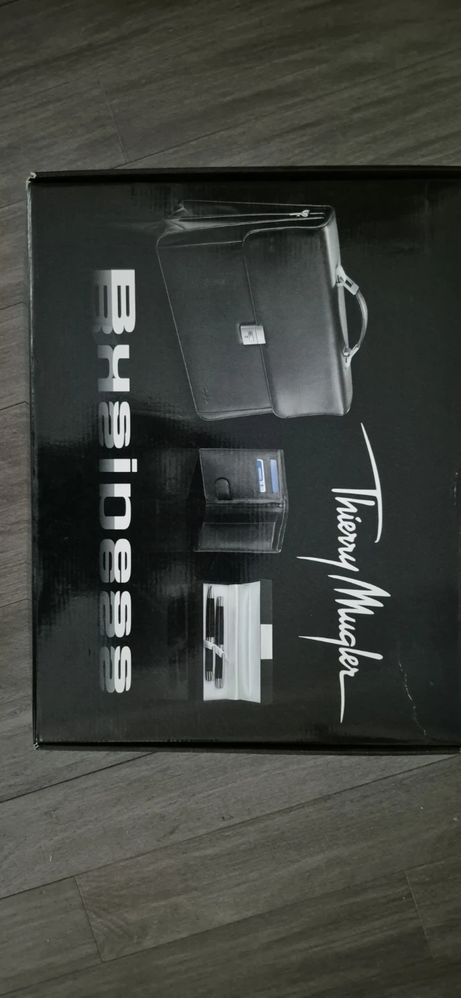 Thierry Mugler Business Set (Briefcase, Wallet, Pen)