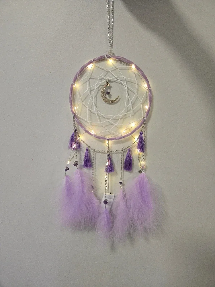 Dream Catcher with LED Lights, gift #Cleanout image indicator(2)