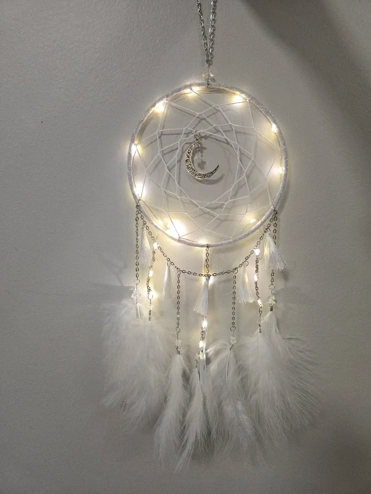 Dream Catcher with LED Lights, gift #Cleanout image indicator(3)