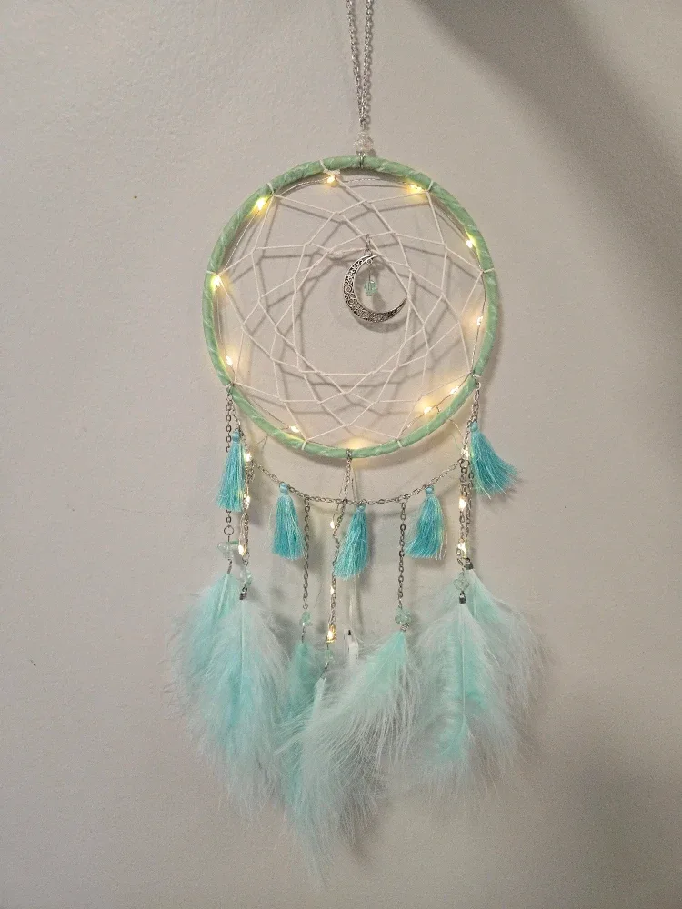 Dream Catcher with LED Lights, gift #Cleanout image indicator(4)
