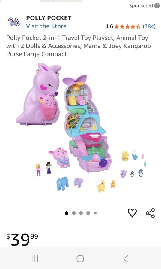 Polly Pockey Kangaroo Playset - photo 3