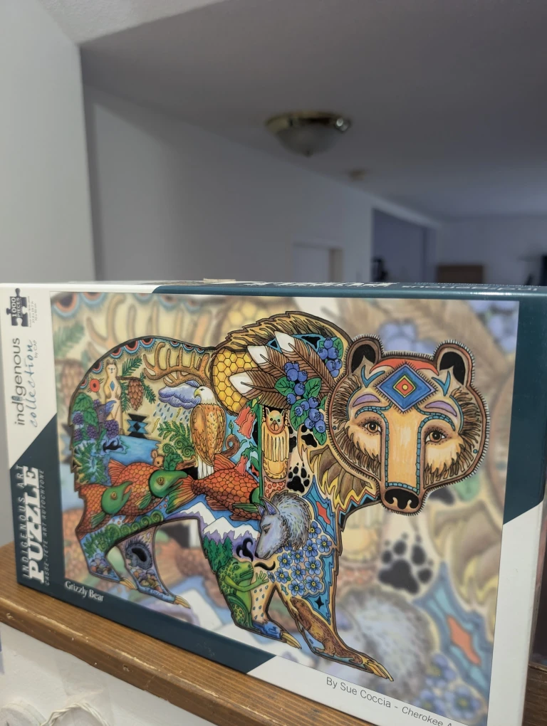 Indigenous Art Puzzle - Grizzly Bear