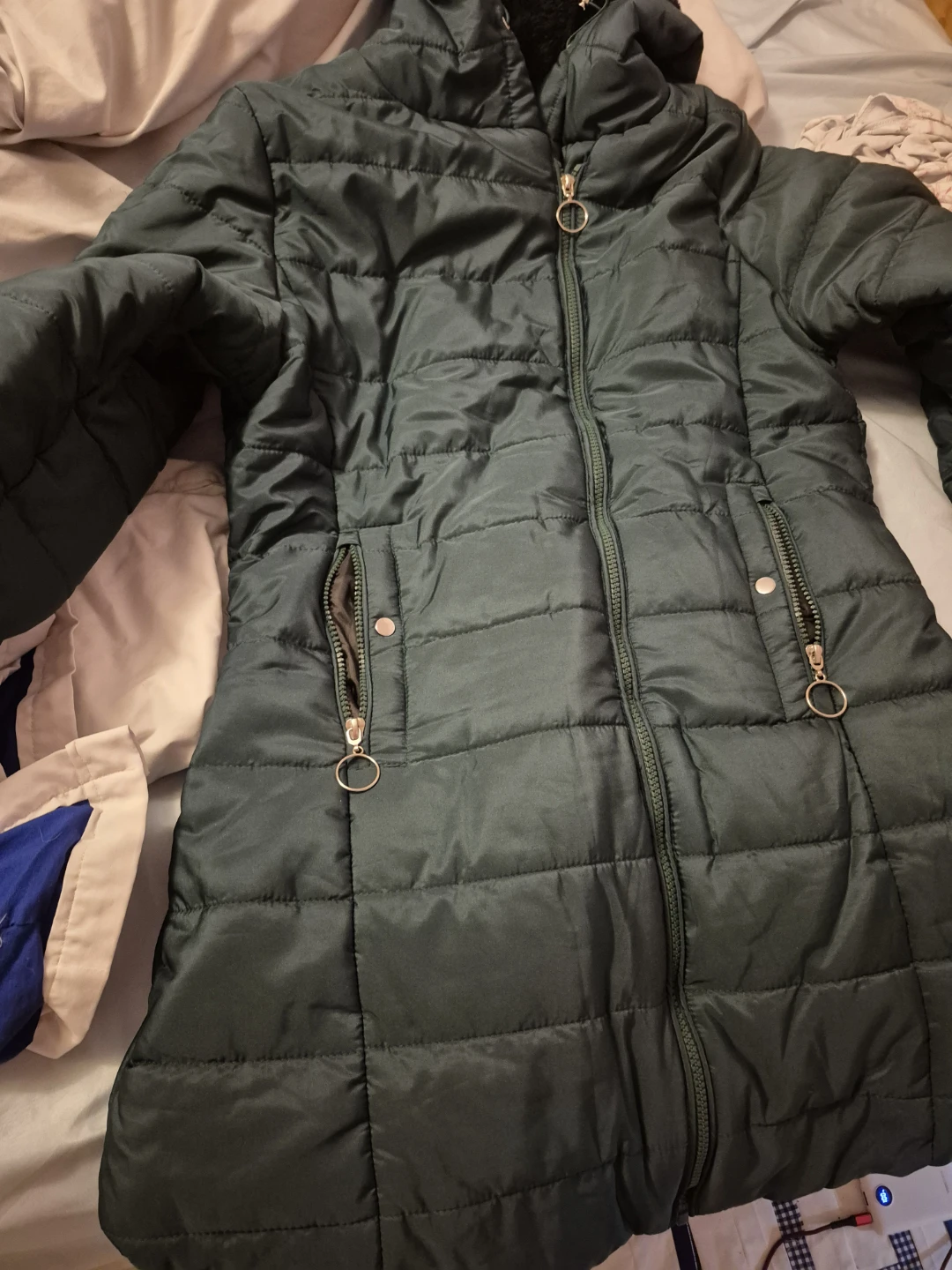 Dark Green Puffer Jacket