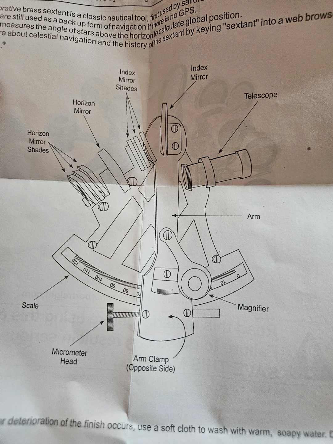 Essex Brass Sextant Model 66096 - photo 3