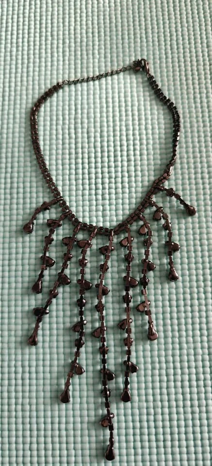Elegant black necklaces set – modern & gothic style (2 pieces) - photo 3