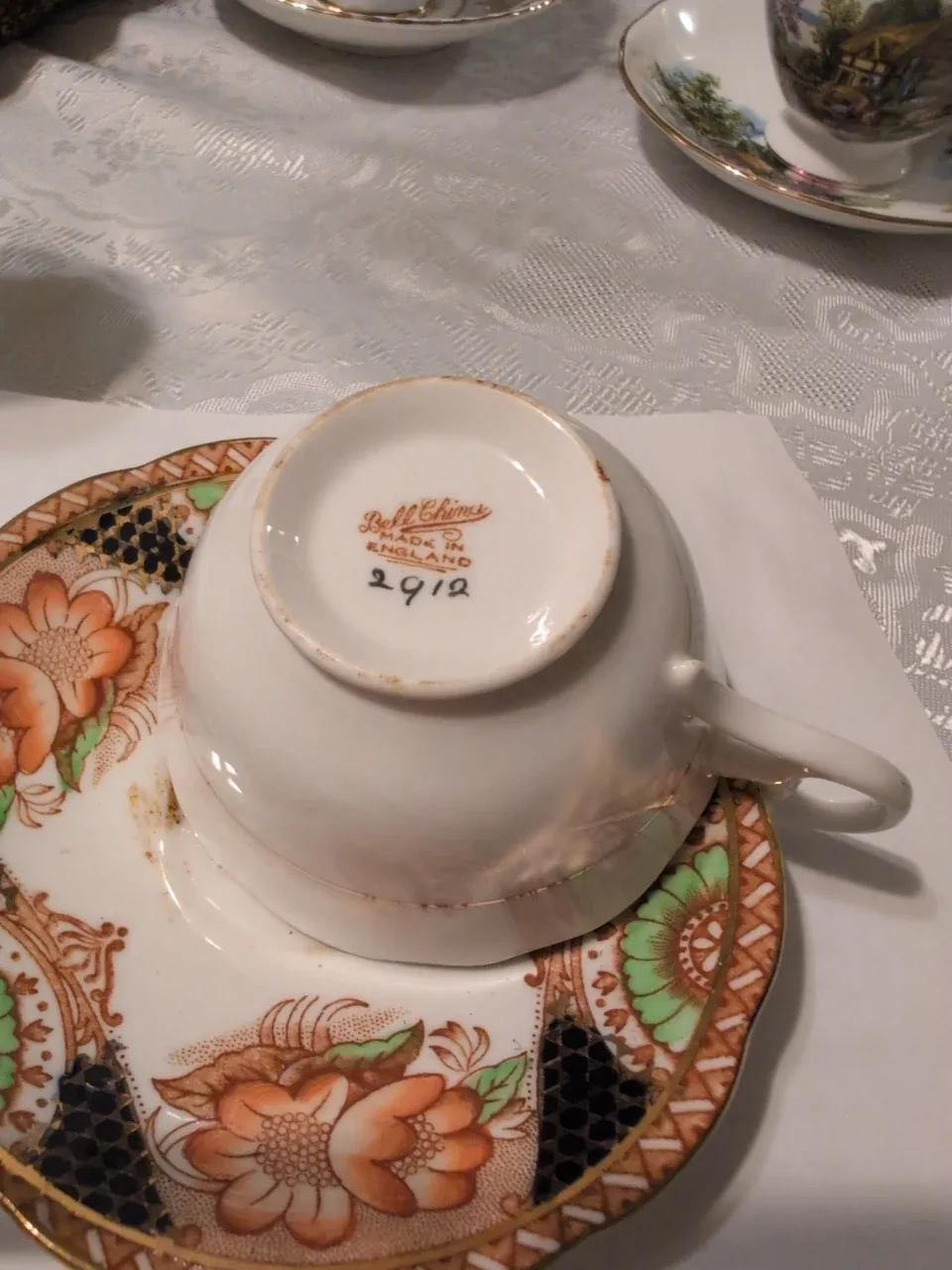 Bell China Made in England Teacup & Saucer image indicator(2)