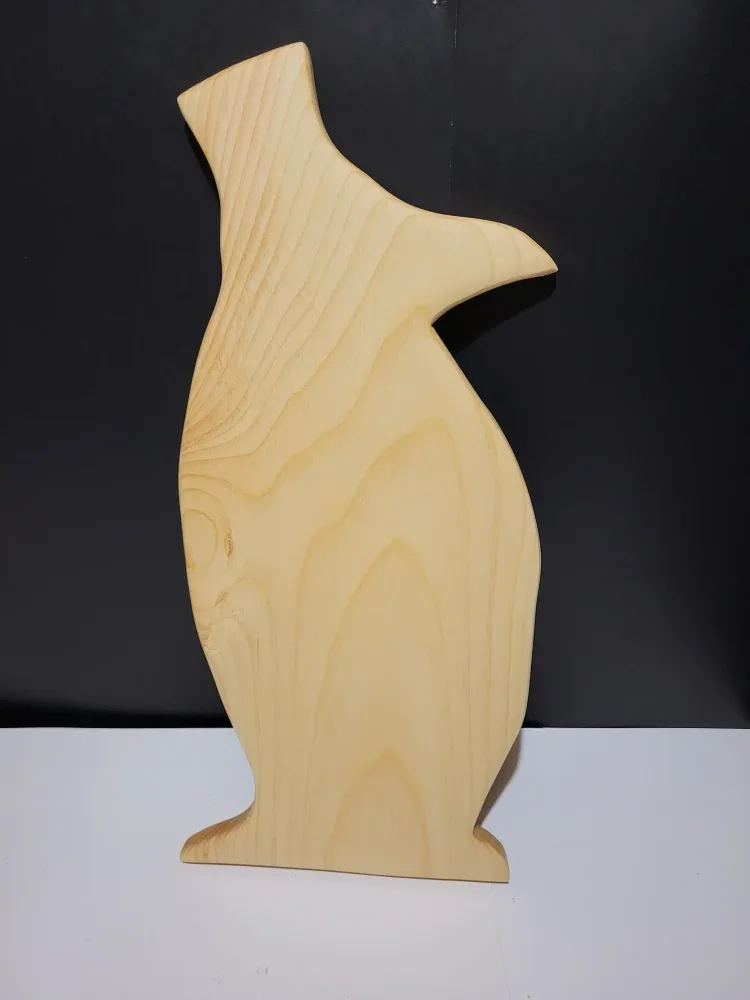 Wooden Penguin Charcuterie - 19 inches Tall