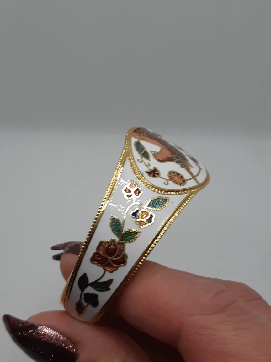 Vintage Unicorn Cloisonné Rare Multicolor Enamel Bracelet image indicator(7)