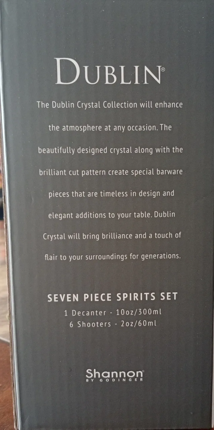 Dublin Collection 7-Piece Spirits Set by Godinger
