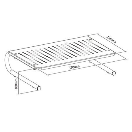 Black Monitor Stand - photo 2