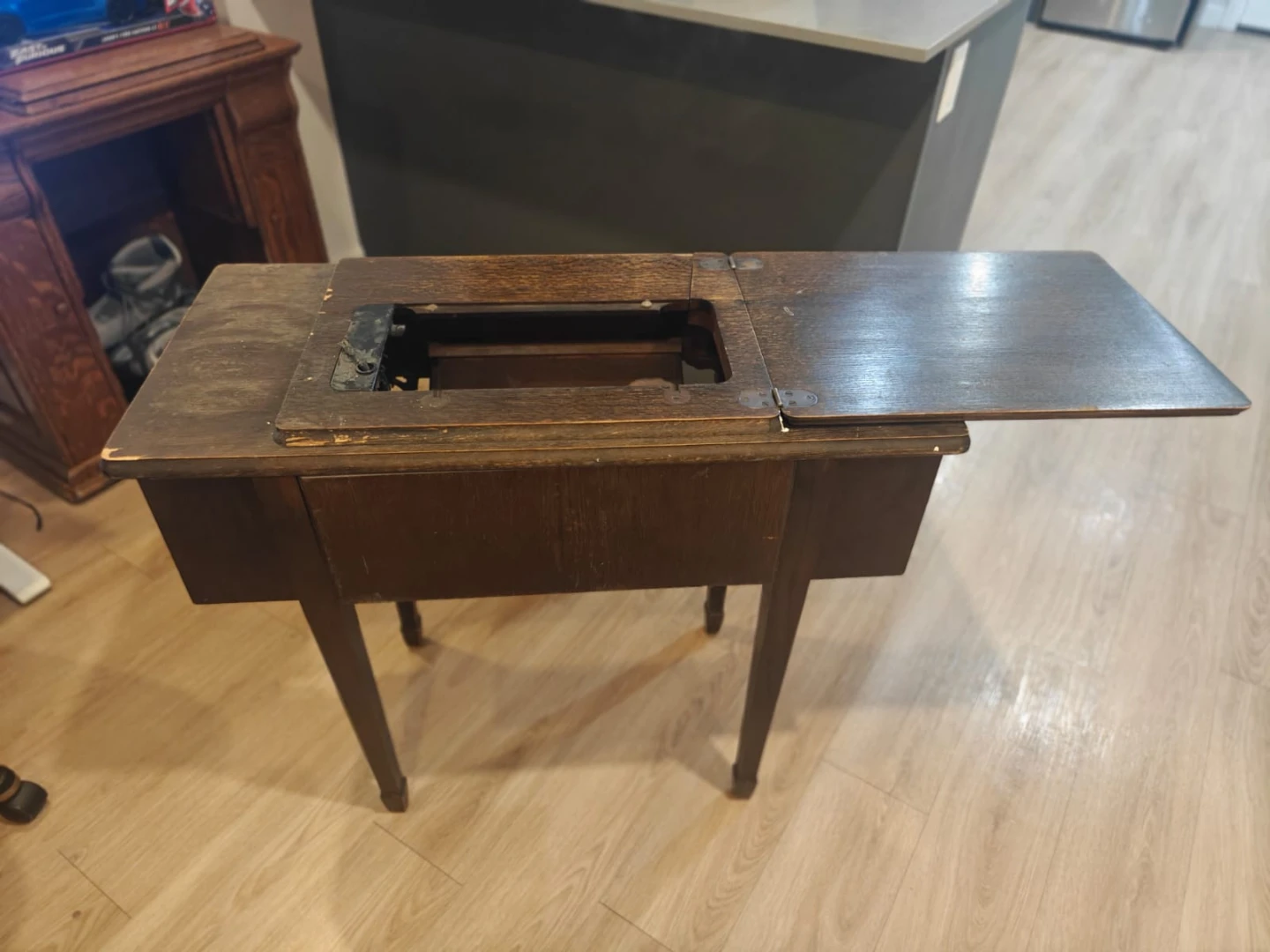 Antique Sewing Machine Table