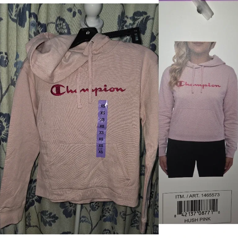Champion Hush Pink Hoodie - Size XS