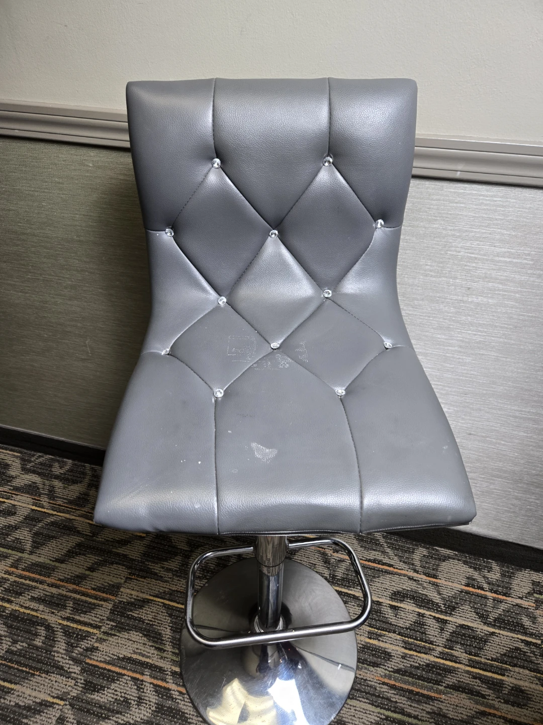 Grey salon chairs