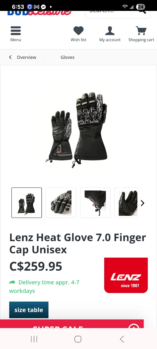 Lenz Heat Glove 7.0 Finger Cap Unisex