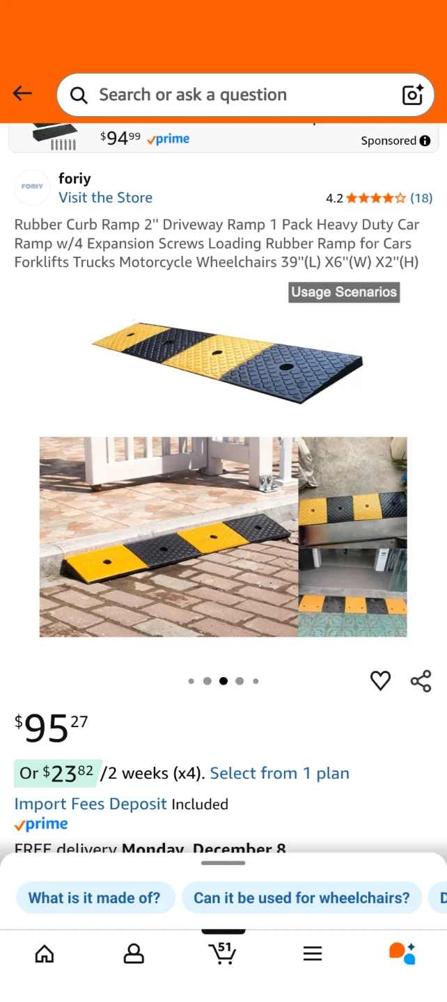 Foriy Rubber Curb Ramp - Driveway Ramp - photo 4