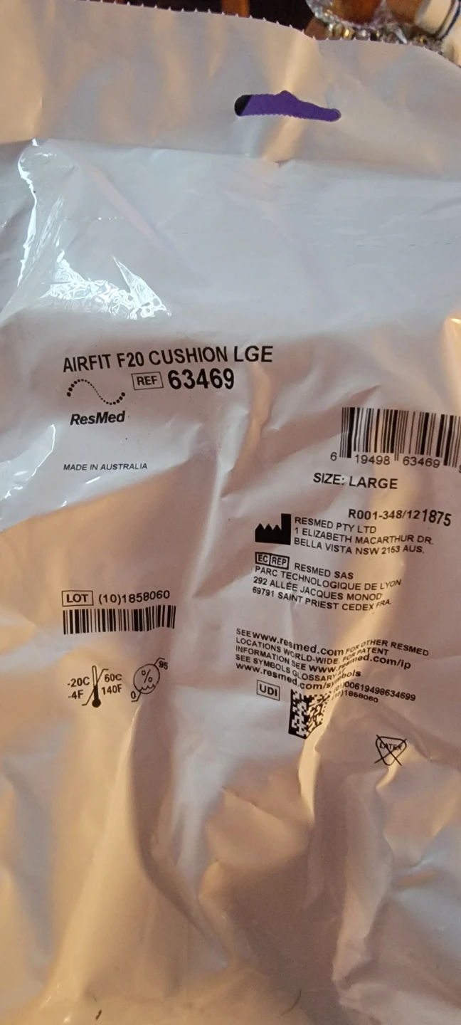 ResMed AirFit F20 Cushion LGE - Large