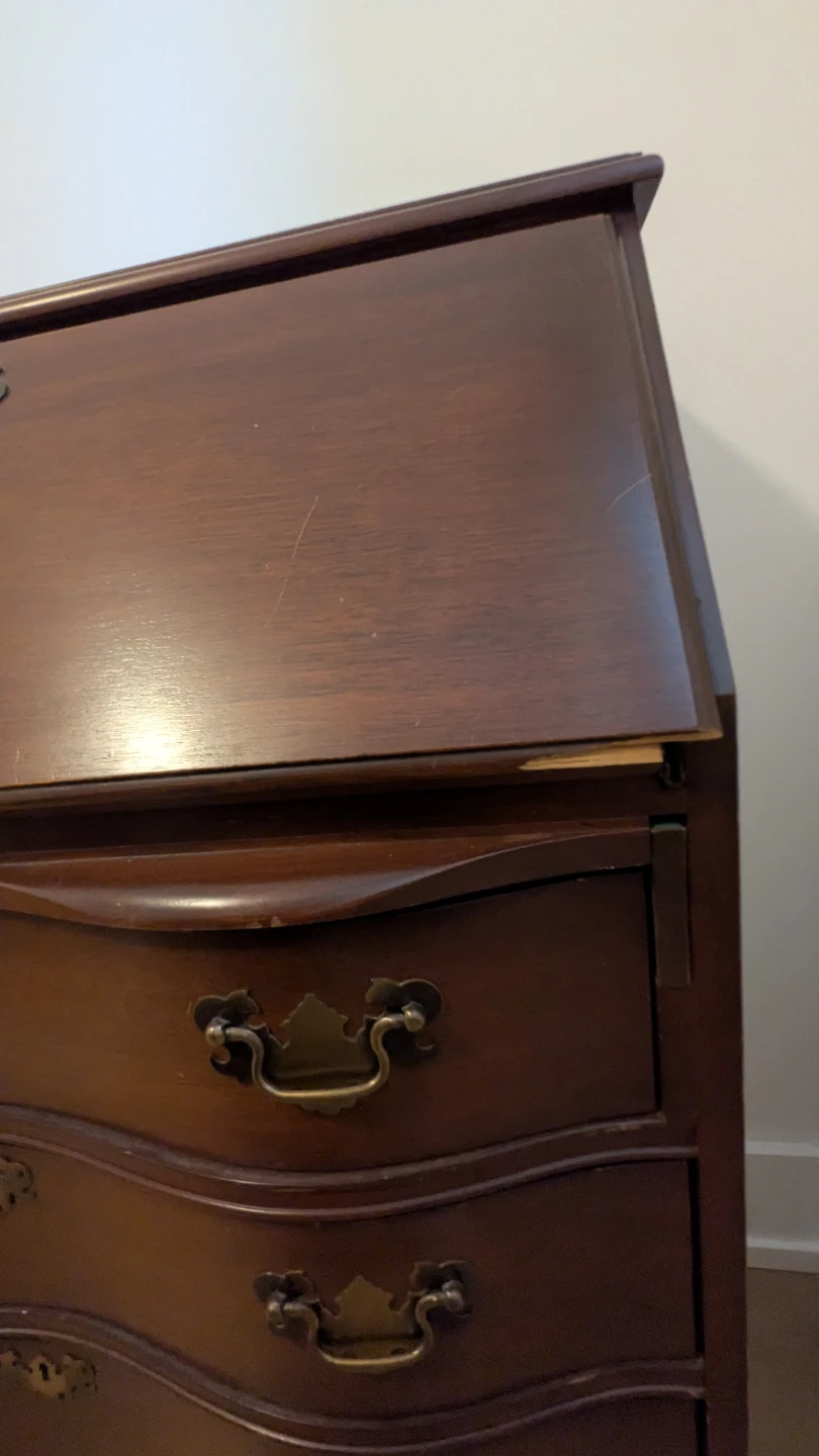 Antique Mahogany Secretary Desk - photo 5