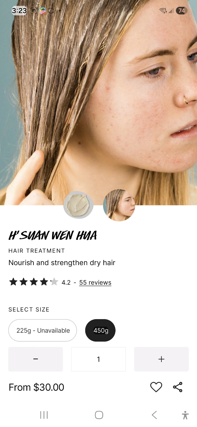 H'suan Wen Hua Hair Treatment 225g