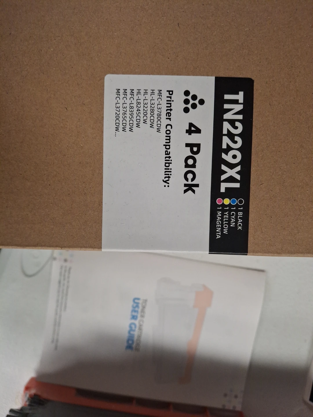 TN229XL Toner Cartridge 4Pack Brother HL-L3280CDW MFC-L3780CDW - photo 4
