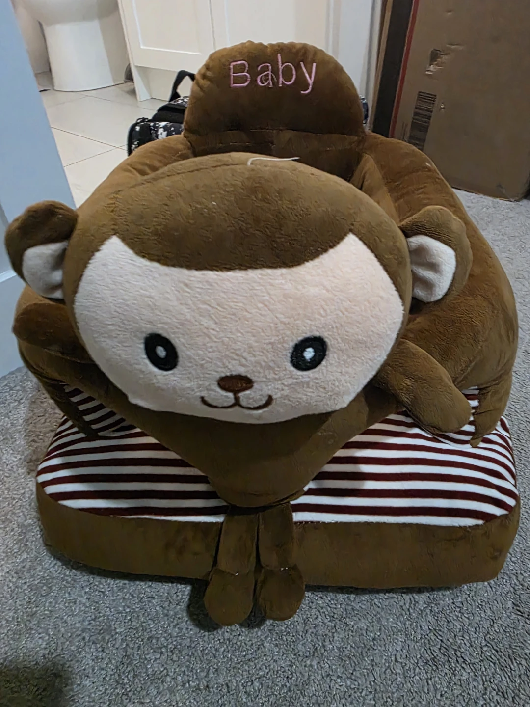 Baby Monkey Plush Seat - Brown - photo 3