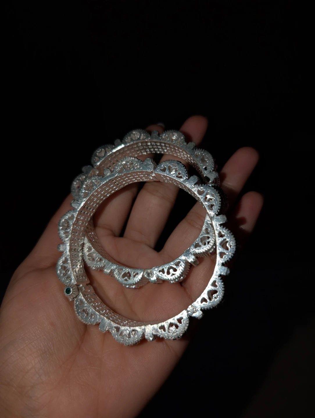 Pure Silver Banjara Bangles Set – Handmade from Rajasthan - photo 4