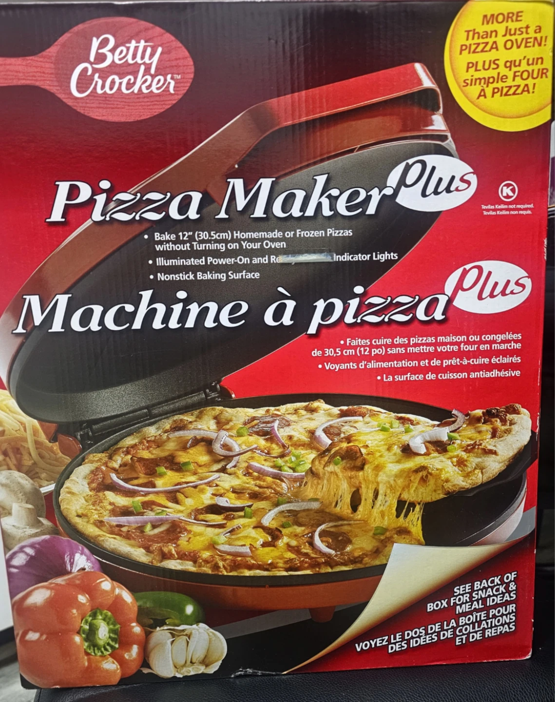 Betty Crocker Pizza Maker Plus - Like New!