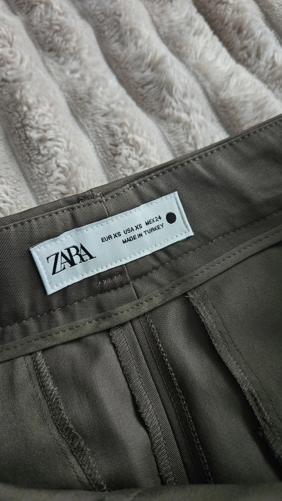 Zara Olive Green Trousers - Size XS - photo 3