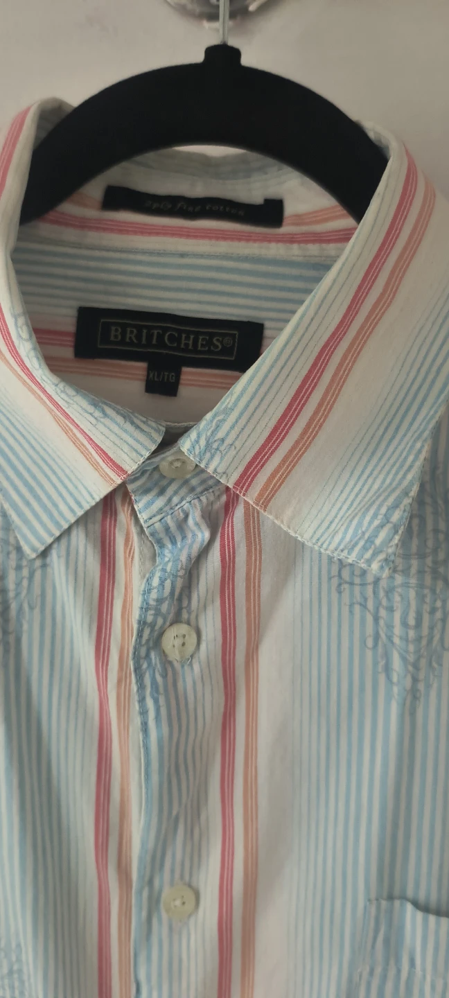 Britches Striped Button-Down Shirt XL - photo 2