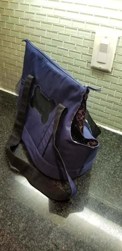 Navy Blue Dog Carrier Tote Bag