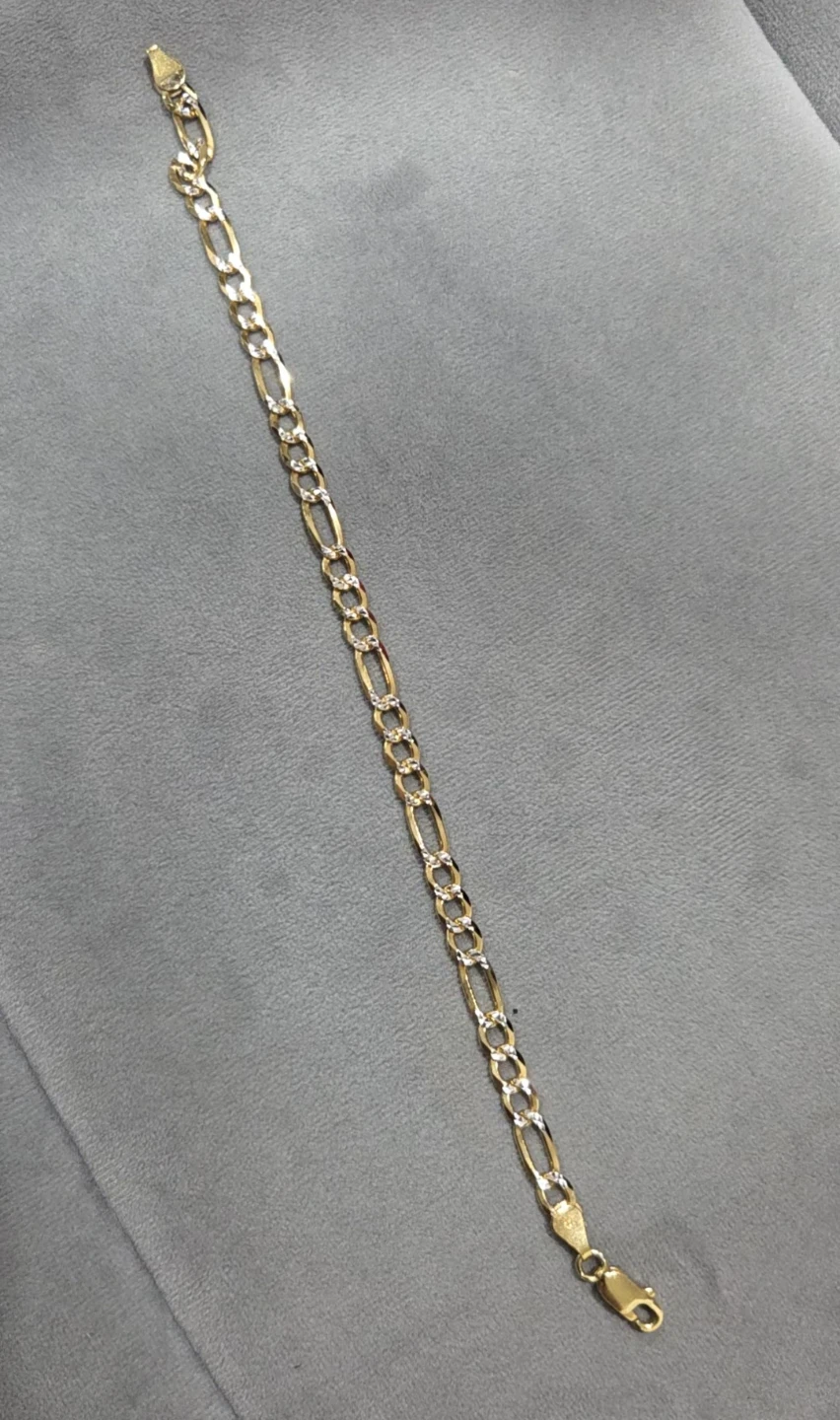 ITALY 925 Chain Bracelet  gold plate 9.25