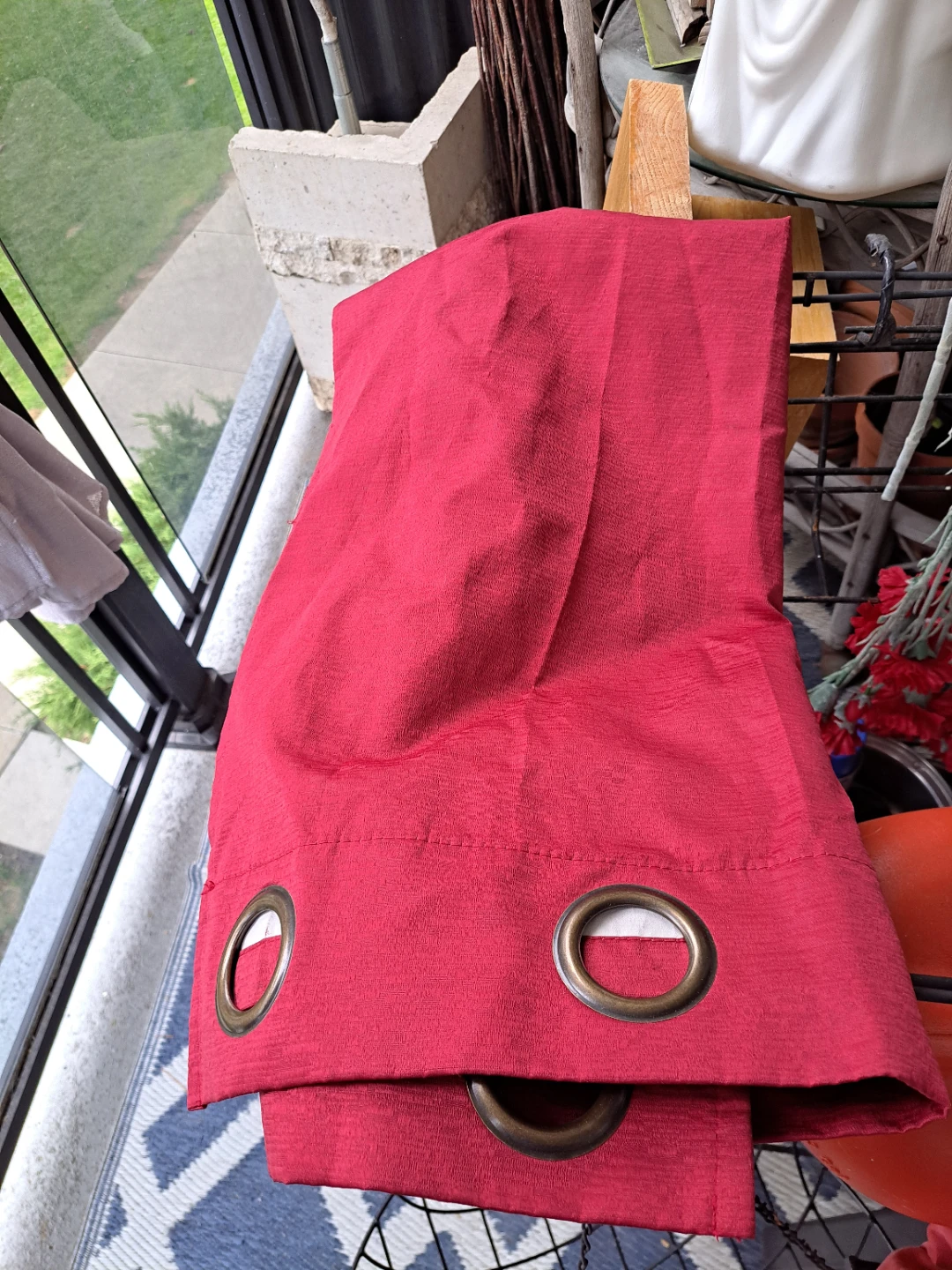 Red Curtains - Set of 4