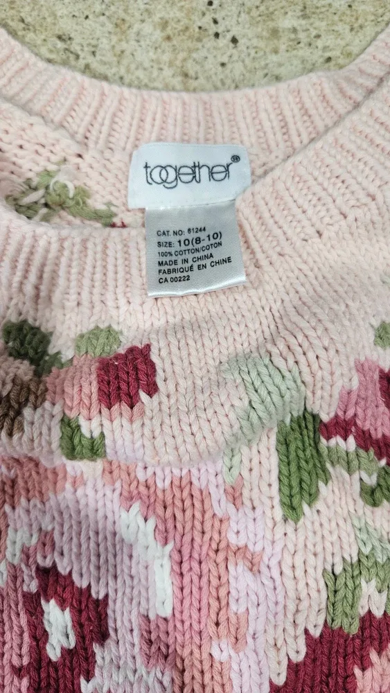Together Floral Knit Sweater - Size 10 (8-10) image indicator(2)