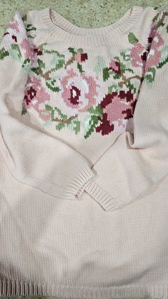 Together Floral Knit Sweater - Size 10 (8-10) image indicator(3)