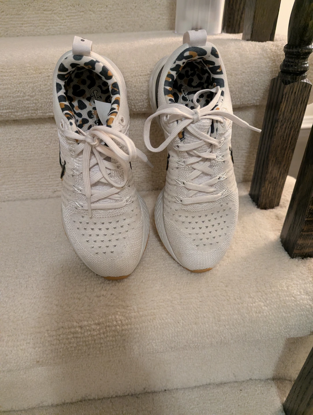 Nike React Infinity Run Flyknit 3 White Leopard US 5 - photo 3