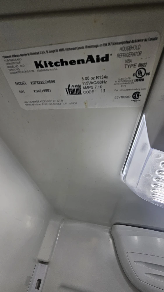 KitchenAid Stainless Steel Refrigerator KBF522ECMS00 - photo 4