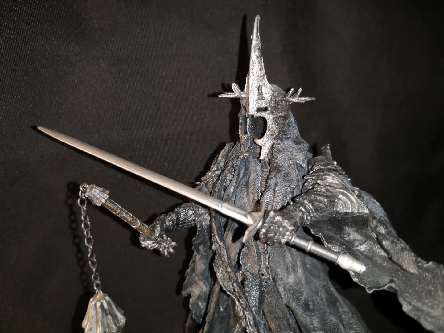 8" Morgul Lord Witch King of Angmar ~ 2003 LotR Figure - photo 3