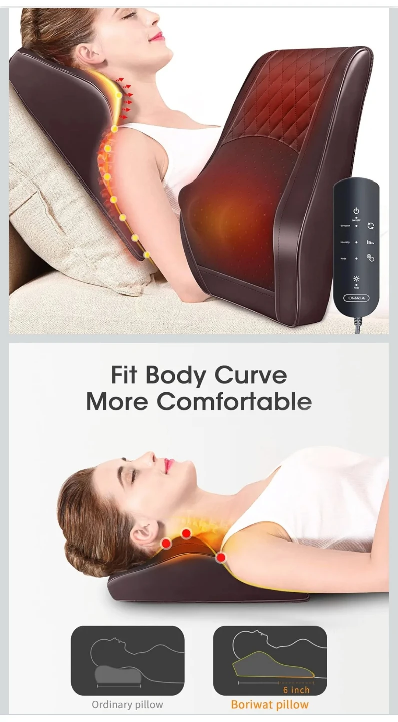 Omassa Shiatsu Massage Pillow with Heat - New in Box!