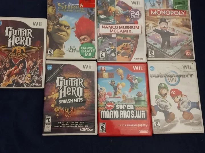 Wii Games: Guitar Hero, Mario Kart, Monopoly & More!