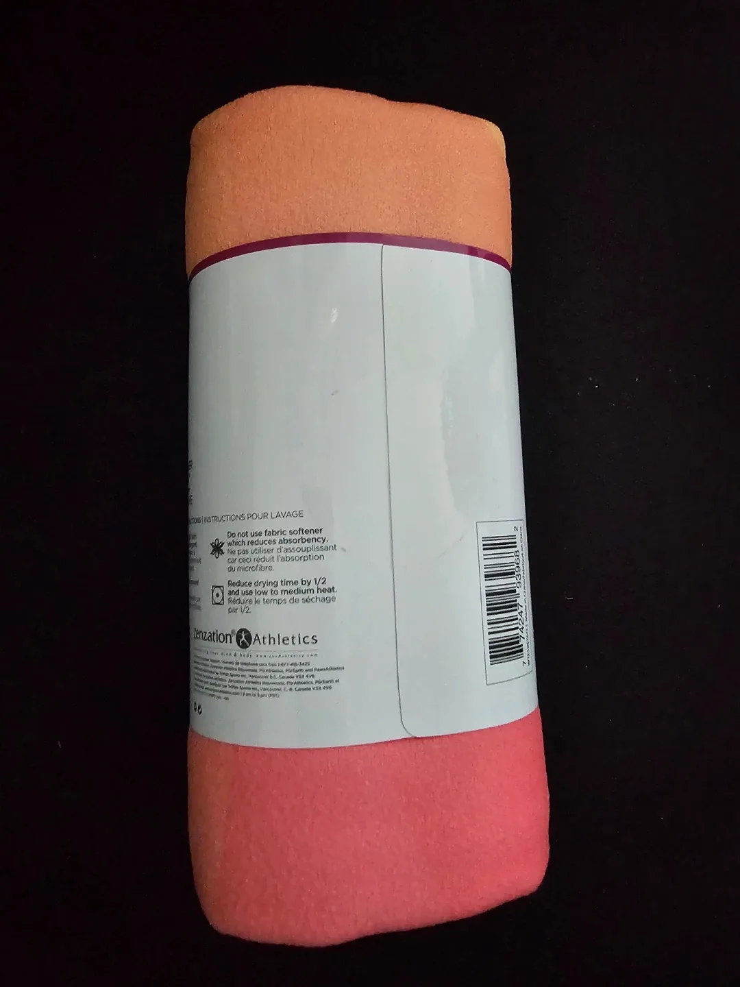 Zenzation Athletics Hot Yoga Mat and Gym Towel, Orange 🧘‍♂️ 🧘‍♀️ image indicator(2)