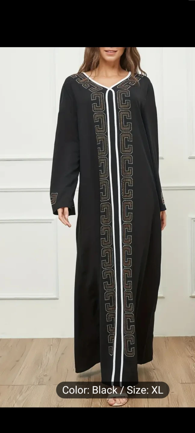 Black Abaya Dress - Size XL - photo 3