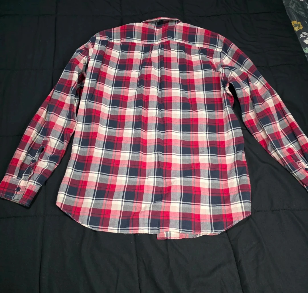 J.Crew Madras Tailored Fit Flannel Shirt - Large - photo 4