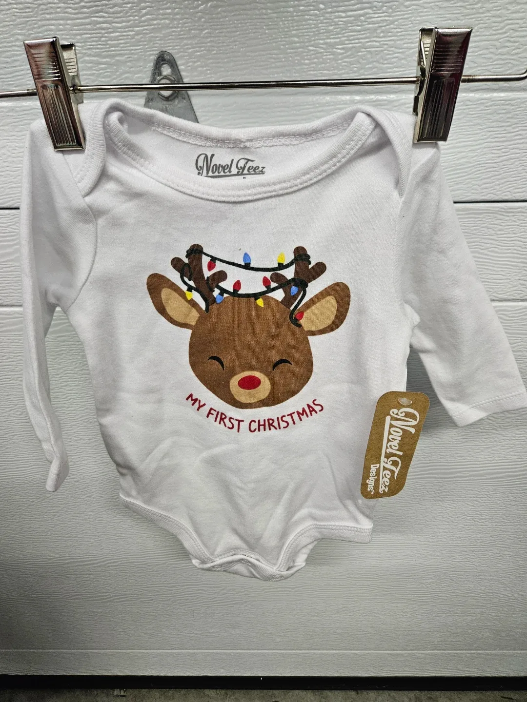 1st Christmas Onsie &Joe Fresh Baby 6-12M Outfit