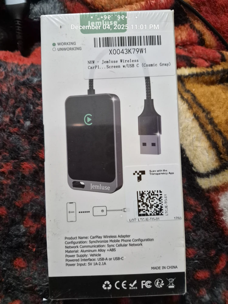 New Jemluse Wireless CarPlay Adapter - photo 2