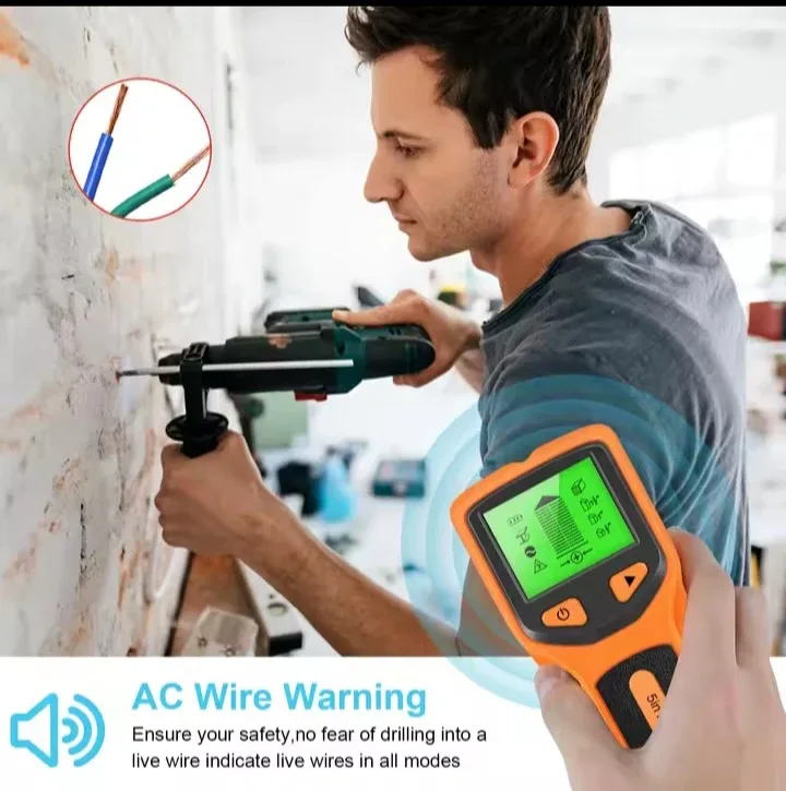 5-in-1 Stud Finder Wall Scanner image indicator(4)