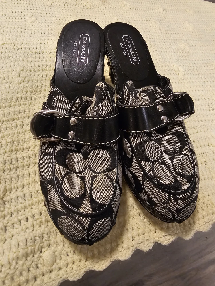 Coach Mules - Size 8 n a half