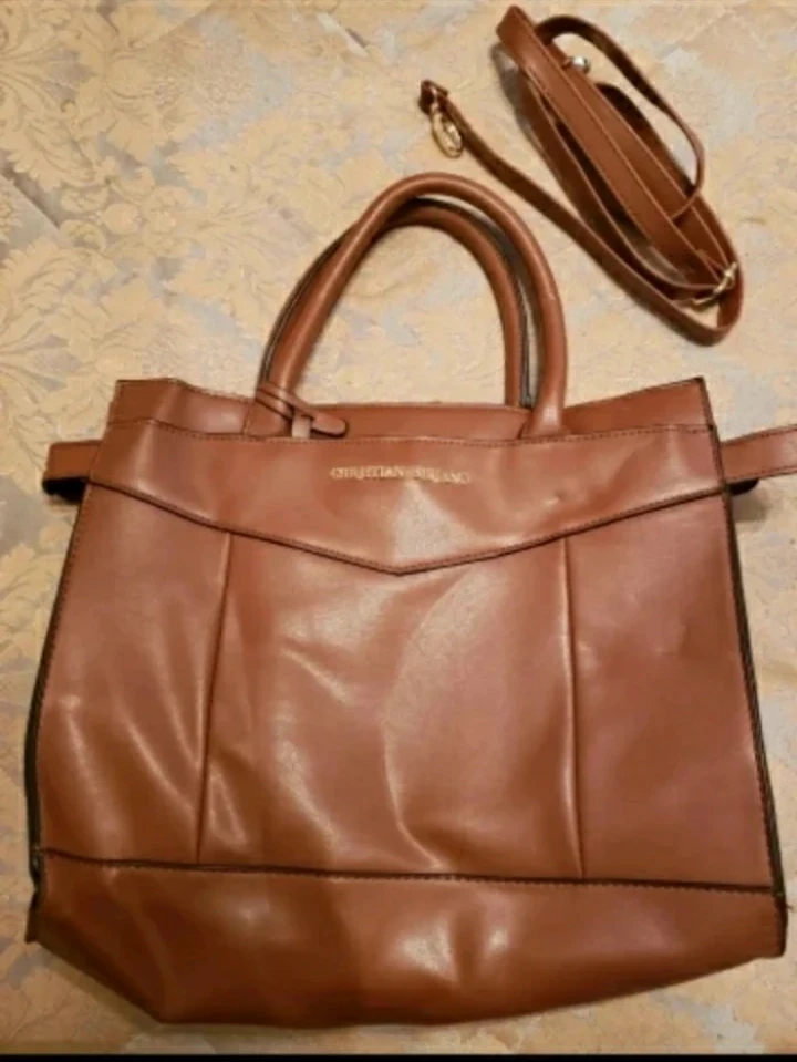 Christian Siriano Brown Tote Bag