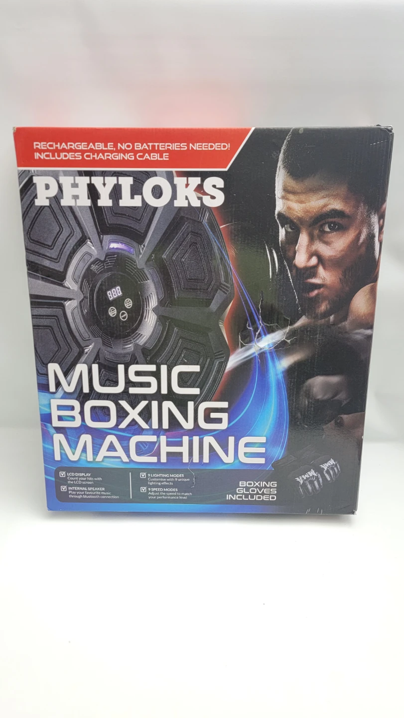 Music Boxing Machine w/ Gloves – Interactive LED Trainer