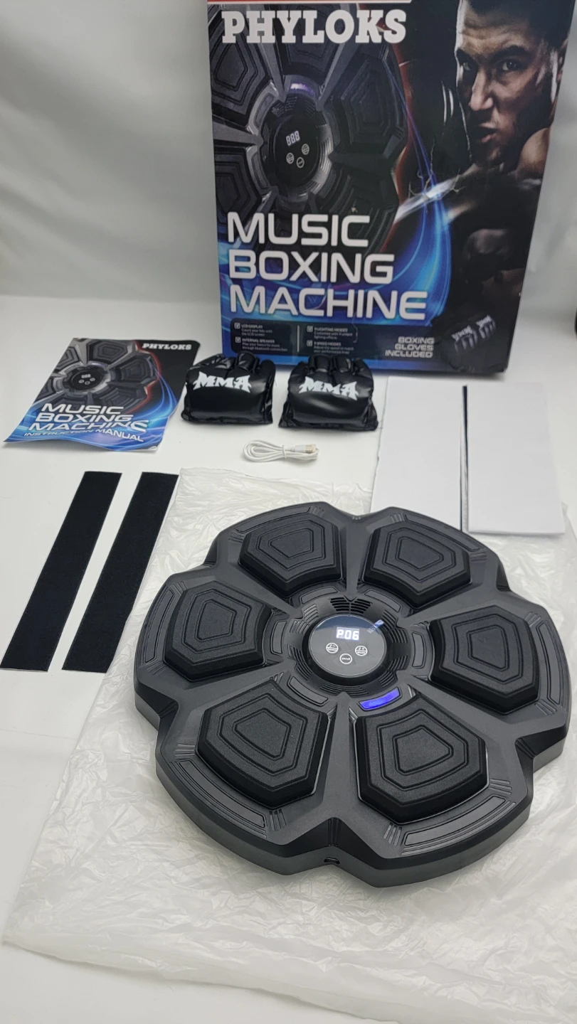 Music Boxing Machine w/ Gloves – Interactive LED Trainer - photo 5