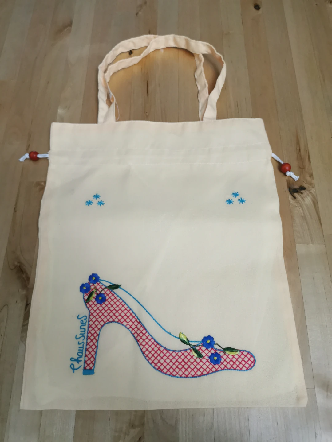 Handmade Embroidered Tote Bag