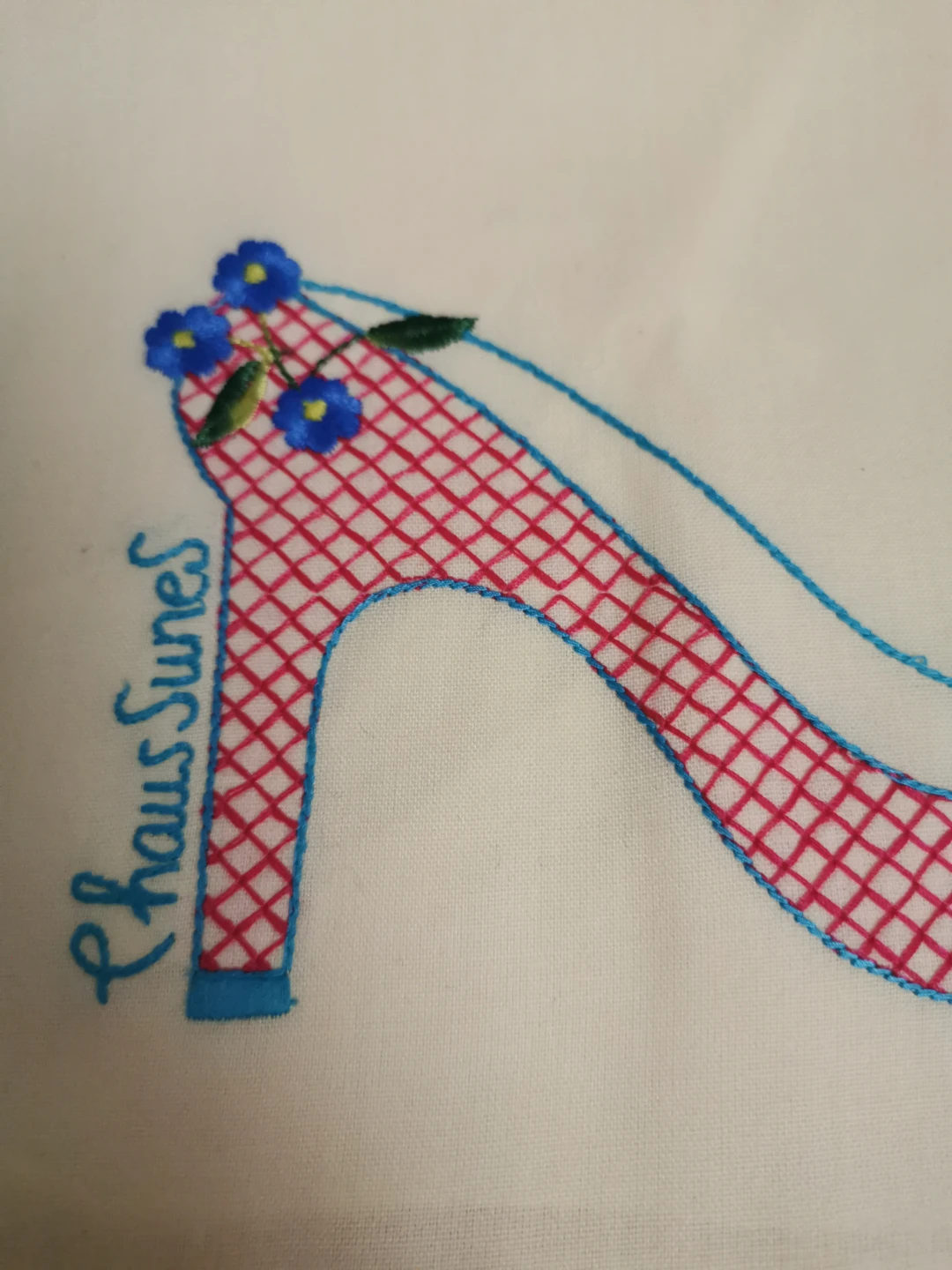 Handmade Embroidered Tote Bag - photo 5